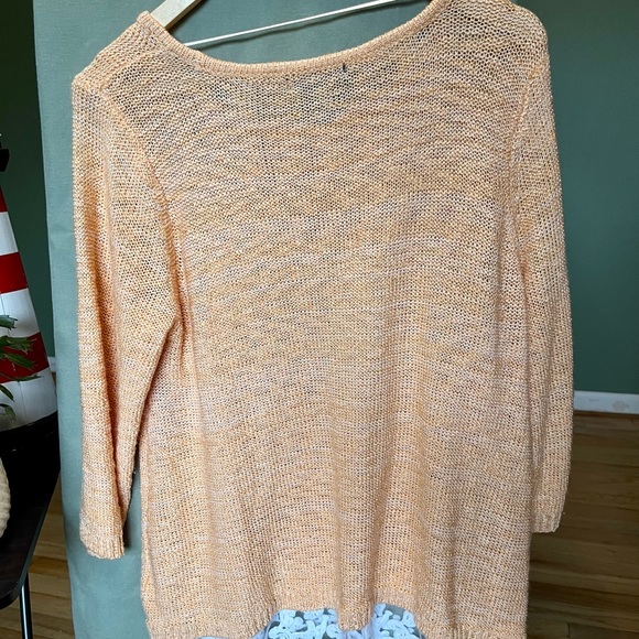 Style & Co XL sweater with lace embellishments at the bottom - Picture 7 of 7
